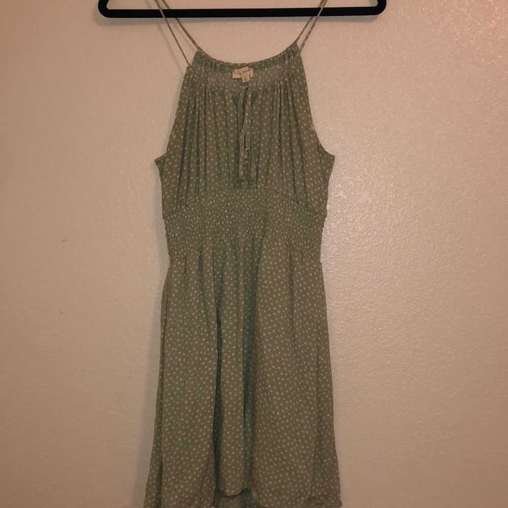 adjustable green sundress
